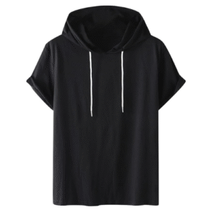 Solid Color Drawstring Summer T-Shirt Top