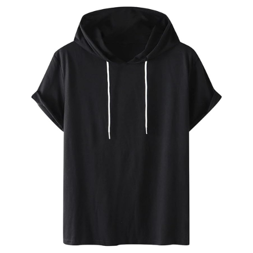 Solid Color Drawstring Summer T-Shirt Top