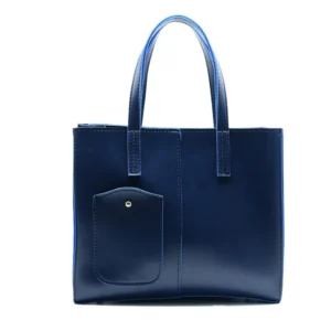 Luxeira Modern Pocket Tote Navy Blue